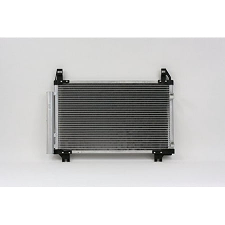 A-C Condenser - Pacific Best Inc For/Fit 3580 07-15 Toyota Yaris Hatchback 07-12 Yaris Sedan 08-14 xD w/Receiver &