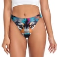 thumbnail image 1 of Fotbe Tie-Dye Wolf Head Tanga Sin Costuras para Mujer con Estampado – Panties Invisibles, Transpirables y Cómodos para Uso Diario-Small, 1 of 6