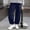 Navy, variant on Eltusu Boys Sweatpants, Outdoor Casual Loose Fit Elastic Waist Jogger Pants Black Size 4-15 T