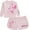 Pink, variant on DISNEY Girls Minnie Mouse Crewneck Sweatshirt and Shorts Clothing Set- Little and Big Girl Sizes 4-16, Pink, 14-16