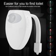 thumbnail image 2 of HURRISE Toilet LED Light,Rechargeable Toilet LED Motion Induction Bathroom Night Light Sensor with 8 Colors , Bathroom Night Light, 2 of 8
