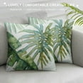 thumbnail image 3 of Nawypu  Olive Green Tropical Leaf Throw Pillow Covers Decorative Botanical Monstera Banana Leaves Couch Pillow Cases Farmhouse Outdoor Cushion Covers for Bedroom Living Room Sofa, 3 of 5