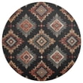 thumbnail image 4 of 15 Inch Round Grid Plate Mats Heat Non-Slip Resistant PVC Placemats for Kitchen Dining Table Decor Earthy Tones Rhombus Shape 1PCS, 4 of 5