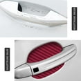 thumbnail image 3 of HSHDLDF 8PCS Car Door Handle Sticker, Carbon Fiber Anti-Scratches Car Door Cup Protector, Non-Marking Auto Door Handle Protective Film, Self-Adhesive Door Side Paint Protector for All Cars (Wine Red, 3 of 6