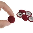 thumbnail image 4 of Uxcell 20pcs 28L Fabric Cloth Covered Button 18mm Metal Shank Round Sewing Buttons for Suits Dress Blouses, Caramel, 4 of 5