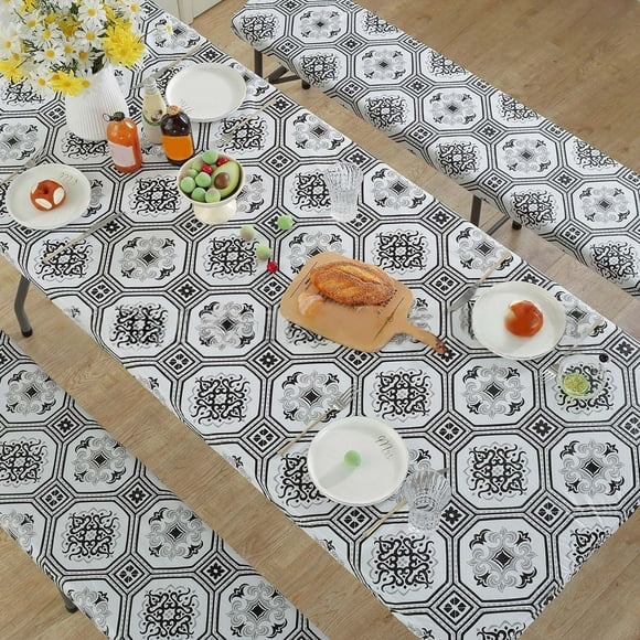 Rectangular Cover Elastic Windproof Camping Tablecloth Picnic Tablecloth Suitable For Outdoor Camping Garden Party Furniture Protectors of Cats for Leather Couch Furniture Protector Made of Cat