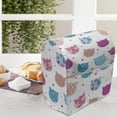 thumbnail image 3 of Feminine Stand Mixer Cover, Cat Heads Silhouettes with Stars Dots and Stripes Checked Patterns Patchwork, Kitchen Appliance Organizer Bag Cover with Pockets, 5 Quarts, Fuchsia and Blue, by Ambesonne, 3 of 4
