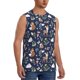 thumbnail image 2 of Balery Animals And Wildflowers Camisetas sin mangas para hombre, absorbe la humedad y protege contra el mal olor.-X-Large, 2 of 7