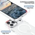 thumbnail image 4 of DOMAVER Magnetic iPhone 17 Pro Max Case (6.9") - Slim Fit Matte Translucent Cover | MagSafe Compatible | Shockproof Anti-Yellowing | White, 4 of 8