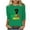 A01-Green, variant on ZVAVZ Yoga Tops for Women,Ladies Black History Month T Shirts 3/4 Length Sleeve Crew Neck Shirts Women African Graphic Tees Flash Deals of The Day Clearance Orange L