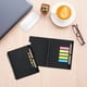 thumbnail image 4 of Notebook With Pen Attached | Writing Pad Journal Memo Notepad | Coil Binding | Stickys Notes Included | Tear-Off Sheets | Thick Quality Paper | 11.6x14.5cm | Red Blue Black Brown, 4 of 6