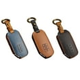 thumbnail image 4 of Leather Remote Car Key Cover Case Fob Case Cover for Kia EV6 7 Keys 2022 Auto Accessories, 4 of 10