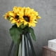 thumbnail image 4 of Juego de flores artificiales Sincero de girasol realista para decoración del hogar boda 6 piezas, 4 of 10