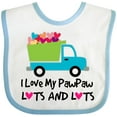 thumbnail image 3 of Inktastic I Love My PawPaw Boys or Girls Baby Bib, 3 of 4