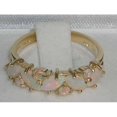 thumbnail image 4 of LBG British Made 10k Yellow Gold Natural Opal Womens Eternity Ring - 33 size options, 4 of 5
