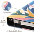 thumbnail image 3 of FORMRS 3 Ring Photo Album 4"x6" Self Adhesive Large Capacity PU Leather Cover, Abstract Snow Mountain, 3 of 8