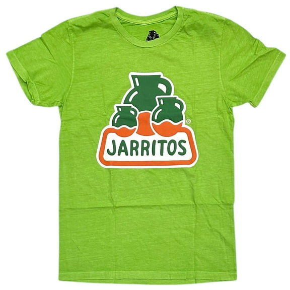 Jarritos Mexico Soft Drink Soda Men's T-Shirt Classic Logo Authentic Merch Tee (Medium, Green)