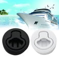 thumbnail image 3 of 2" Round Locking Flush Pull Latch Replacement Plastic For Rv Marine Boat Southco, 3 of 5