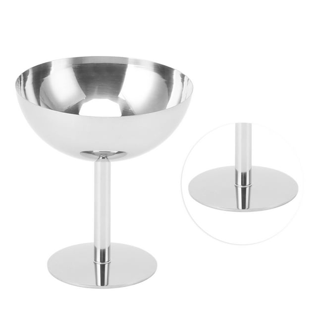 Copa Para Helado, Copa De Postre Ampliamente Utilizada, Fondo Estable Apto Para Lavavajillas De Acero Inoxidable Para Bar