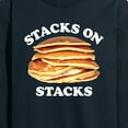 thumbnail image 3 of Instant Message - Pancakes Stacks On Stacks - Men's Long Sleeve T-Shirt, 3 of 6