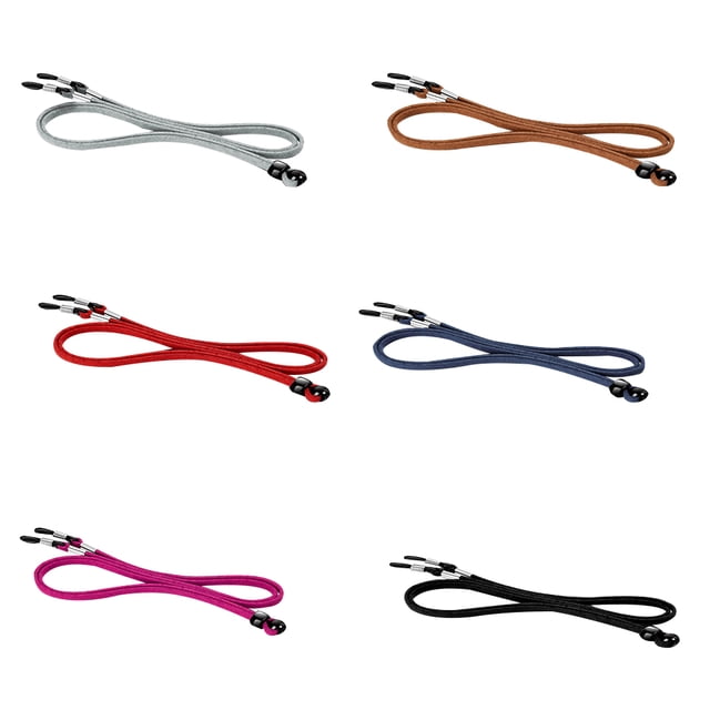 Shisuyan 6 Pcs Cordons Antidérapants pour Lunettes Sangles de Lunettes Réglables Portables Légers