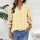 thumbnail image 4 of Camisas de Cuello de Tripulación de Manga Corta para las Mujeres, Cardigan con Cuello en V con Mangas 3/4, 4 of 7