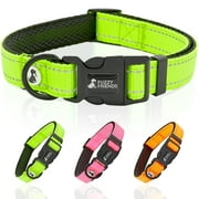 Fuzzy Friends Reflective Dog Collar. Padded Collar with Reflective Color/Stitching