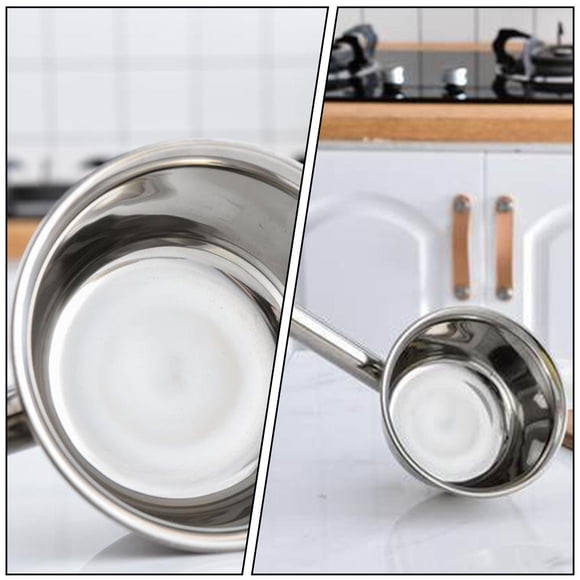 FUEENIRVA 1Pack Metal Soup Ladle Long Handled Ladel For Hotel Restaurant Canteen Use 54x13cm