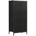 thumbnail image 4 of CONCETTA 4 Fabric Drawers Nightstand, Bed Side Furniture End Table for Closet, Entryway, Dorm, Black, 4 of 8