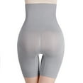 thumbnail image 5 of Homgro Women's Thigh Slimmer Shapewear Plus Size Shorts High Waisted Body Shaper Hip Lifter Tummy Control Grey 4X-Large, 5 of 5
