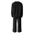 thumbnail image 6 of Women's Tracksuit Set Casual Sweatshirt And Pants Outfit Comfortable Wear Soft Athletic Two Piece Suit For Daily Wear 7 piece womens pajama set, 6 of 6
