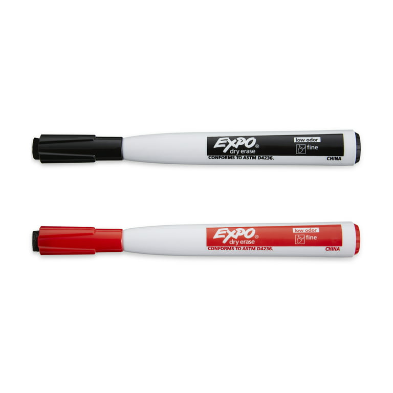 Expo® Magnetic Dry Erase Markers with Eraser, Fine Tip