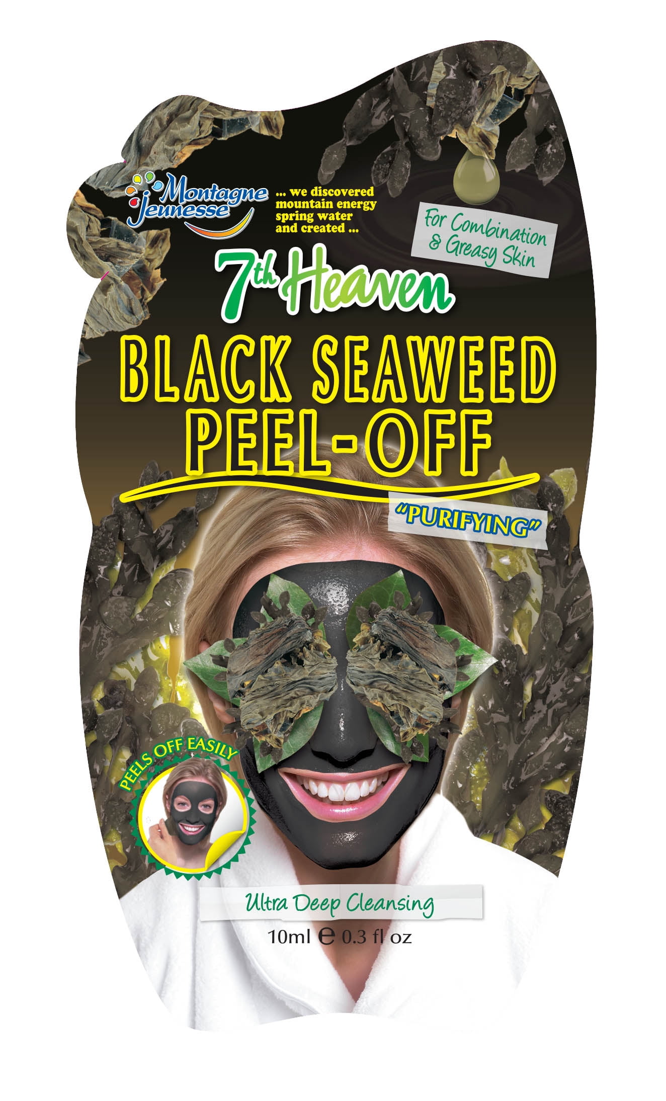 Heaven Black Seaweed Peel-Off Face Deep Cleansing - Walmart.com