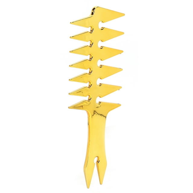 Men's Comb Oil Hair Styling Comb, Wide Tooth Design, ABS Material, Lightweight and Portable, 20 X 8 X 0.5cm, Double Sided, for Unique Hair Style, with Round Teeth, No Scalp
