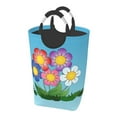thumbnail image 1 of XMXY Flowers Plant Grass Rectangular Laundry Basket Organizer , Collapsible Folding Tall Clothes Hampers for Laundry with Handles, 1 of 6