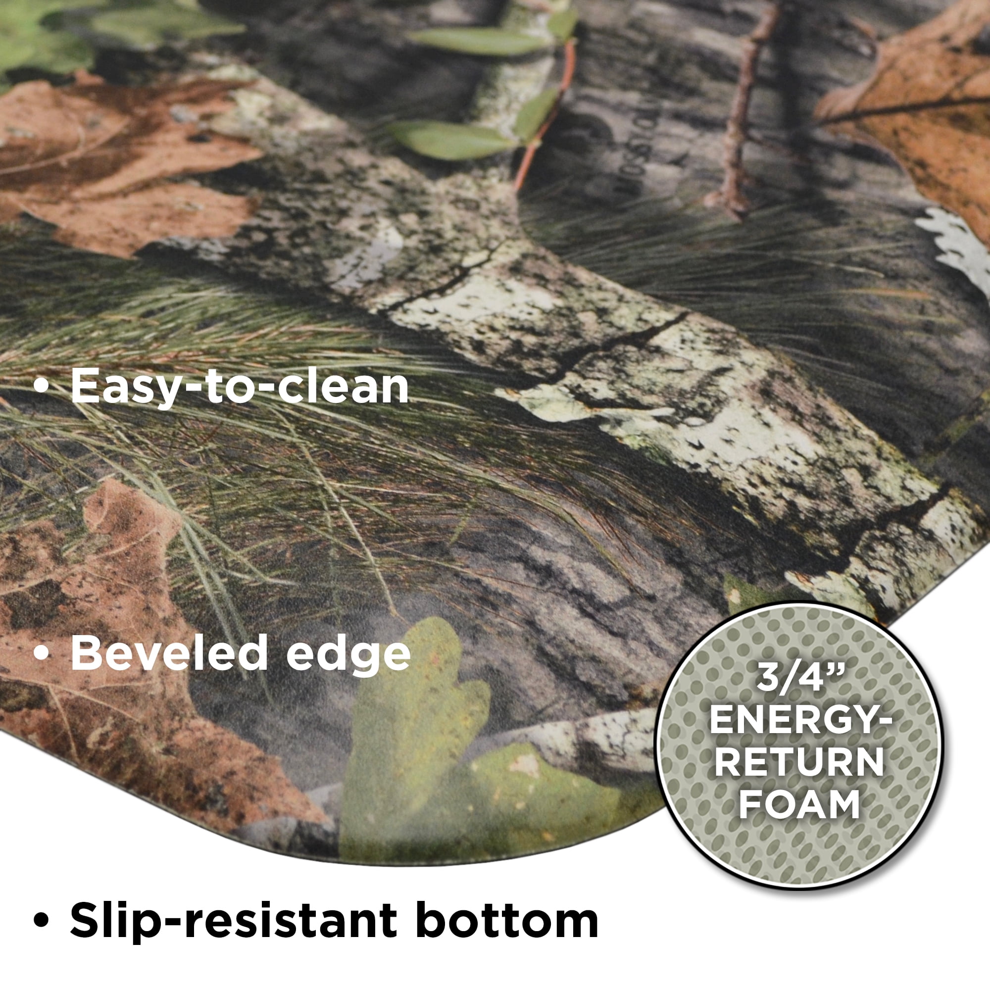 GelPro Mossy Oak Camo Anti-Fatigue Comfort Utility Floor Mat, 20x72, Obsession NWTF