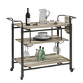Better Homes & Gardens Crossmill Metal Bar Cart, Weathered Finish