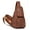Brown, variant on Multifunctional Chest Bag Sling Bag Backpack Large Chest Pocket Shoulder Backpack Casual Daypacks Crossbody Bag for Women
