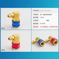 thumbnail image 3 of TopOne R134a Car Air Conditioner Fluoride Joint 90-degree Right Angle Adapter Copper Refrigerant Fluoride Tool, 3 of 8