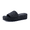 Black, variant on Kudos Platform Womens Sandals – Comfortable Open Toe Slip On Flat Slides, Casual Summer Sandals for Women
