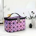thumbnail image 1 of Fiudx Bolsa de Maquillaje Portátil, Gran Capacidad, Organizador de Viaje de Alta Gama, Material Ligero y Transpirable, Neceser Multiusos, Uso Diario, Ideal para Viajar, 19,2 X 13 X 13,2 Cm, 1 of 3