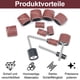 thumbnail image 5 of Kit de manguitos de lijado, compuesto por 120 cintas de lijado y 12 rodillos de lijado, adecuado para el pulido de precisión de tallas de madera, metal, modelos, tallas de núcleos, etc., 5 of 7
