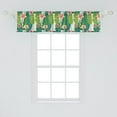 thumbnail image 2 of Ambesonne Aloha Window Valance, Banana Leaves Hawaii, 54" X 12", Multicolor, 2 of 3