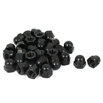 Unique Bargains M8 Thread Dia Dome Head Carbide Steel Cap Acorn Hex Nuts Black 30Pcs