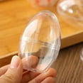 thumbnail image 4 of 2pcs 4.68 inch Celebrate Clear fillable Plastic Easter Egg, Great for Decor and Baskets, 4 of 7