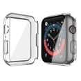 thumbnail image 2 of BISENTEK For Apple Watch SE (2022/2020) (44mm) / Series 6 5 4 (44mm) Case + Tempered Glass Screen Protector, Clear TPU Protective Cover Armor, Shock Adsorption, 2 of 9