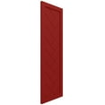 thumbnail image 2 of Ekena Millwork 12"W x 34"H True Fit PVC Single Panel Herringbone Modern Style Fixed Mount Shutters, Fire Red (Per Pair - Hardware Not Included), 2 of 8