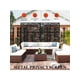 thumbnail image 4 of 72-pulgada h x 47-pulgada w metal privacy screen-freestanding decorative fence para patio lawn garden deck y balcony-outdoor divider con stand, 4 of 7