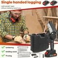 thumbnail image 6 of Bkn 6 Inch Mini Cordless Chainsaw Portable Handheld Electric Chainsaw with 2 Battery, Cordless Chain Saw with Security Lock for Tree Trimming, Wood Cutting, 6 of 12