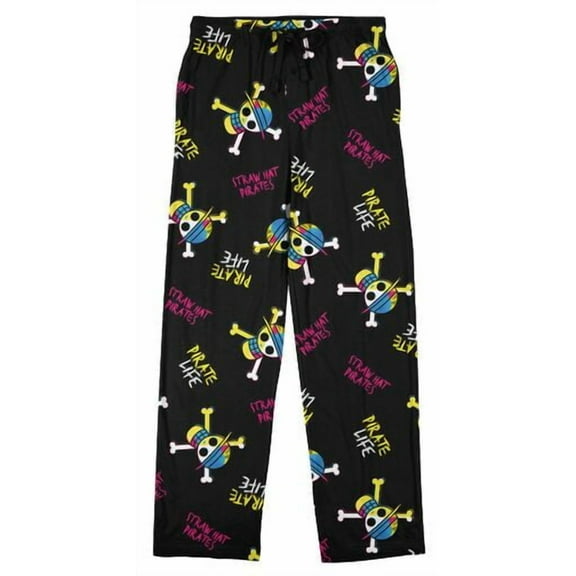 One Piece (Manga Series) All-Over Print Men's Sleep Pajama Pants-Medium